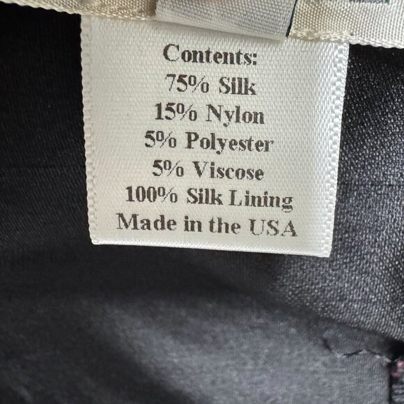 Vintage Y2K RODARTE Black Red Butterfly Embroidered Silk Blend Cocktail Dress - Picture 17 of 17